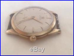 VINTAGE OMEGA 10K GOLD FILLED AUTOMATIC WRISTWATCH 17 JEWELS PARTS or REPAIR