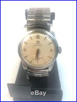 VINTAGE OMEGA SEAMASTER BUMPER AUTOMATIC SUB DIAL STEEL WATCH 4 Parts / Repair