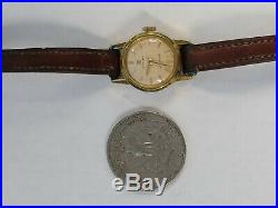VINTAGE Omega Ladymatic Automatic Gold Plated Watch Cal 661 For Parts or Repair