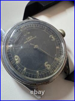 VINTAGE Oris WW2 ERA MILITARY 31mm MEN'S FOR PARTS OR REPAIR