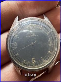 VINTAGE Oris WW2 ERA MILITARY 31mm MEN'S FOR PARTS OR REPAIR