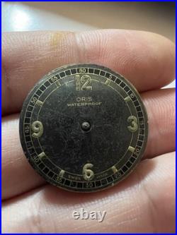 VINTAGE Oris WW2 ERA MILITARY 31mm MEN'S FOR PARTS OR REPAIR