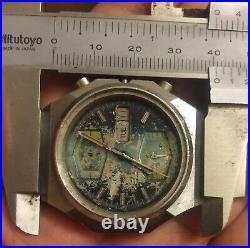 VINTAGE Rare Citizen67-9051 Flyback Chronograph Automatic Watch For Parts Repair
