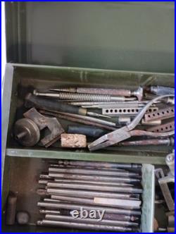 VINTAGE STAKING TOOL Pocket WATCH REPAIR KIT AND MISC TOOLS, PARTS, Box Original