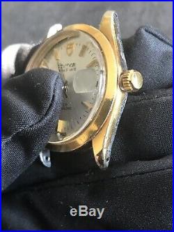VINTAGE TUDOR PRINCE-DATE 7206/0 Gold Shell 35mm 25J For PARTS OR REPAIR