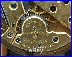 Vintage Vacheron & Constantine Pocket Watch Movement, Running For Parts Repair