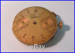 VINTAGE Valjoux 84 Movement With Bovet Dial FOR PARTS OR REPAIR