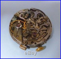VINTAGE Valjoux 84 Movement With Bovet Dial FOR PARTS OR REPAIR