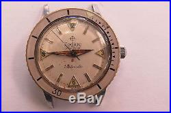 Vintage Zodiac Sea Wolf Automatic Watch For Repair Or Parts (12.14e)