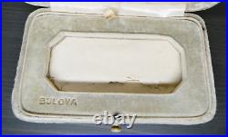 VTG Antique Bulova Watch 14k Solid White Gold 1487448 Parts Repair Sapphire