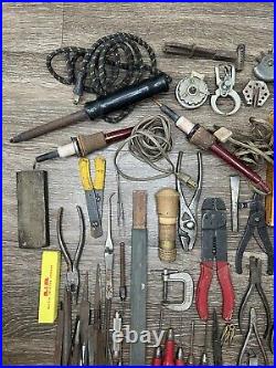 VTG Antique Watch & Clock REPAIR Parts Tools Lot 1000s of Pieces USA Switzerland