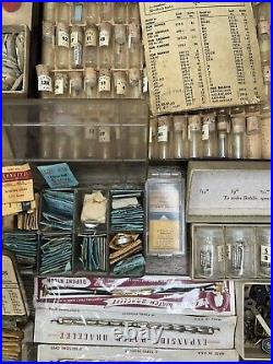 VTG Antique Watch & Clock REPAIR Parts Tools Lot 1000s of Pieces USA Switzerland