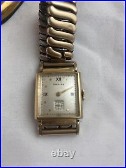 VTG Empire Men's Wristwatch Styled And Timed Rockefeller Center PARTS Or REPAIR