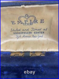 VTG Empire Men's Wristwatch Styled And Timed Rockefeller Center PARTS Or REPAIR