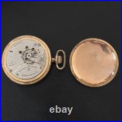 VTG Illinois 18s 17J Grade 69 Pocket Watch GF For Parts or Repair