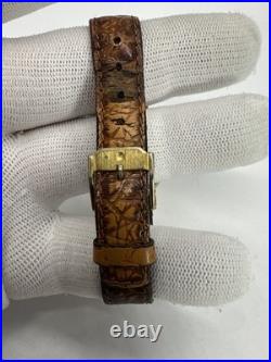 VTG Movado Swiss Made Triple Date Moon Phase Ladies Dress Watch Parts Or Repair