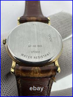 VTG Movado Swiss Made Triple Date Moon Phase Ladies Dress Watch Parts Or Repair