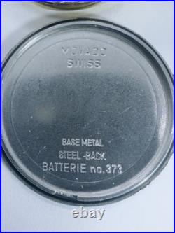 VTG Movado Swiss Made Triple Date Moon Phase Ladies Dress Watch Parts Or Repair