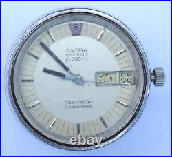 VTG OMEGA SEAMASTER ELECTRONIC f300Hz REF 198.042 WATCH CAL 9164 PART OR REPAIR VTG OMEGA SEAMASTER ELECTRONIC f300Hz REF 198.042 WATCH CAL 9164 PART OR REPAIR