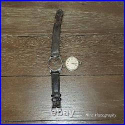 VTG Olympic Seven 7 Jewels Waterproof Trench Swiss Wristwatch Watch Parts Repair