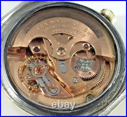 VTG Omega 14363-1SC Hooded Lugs Gold Cap Mens Watch Running Parts Or Repair Only