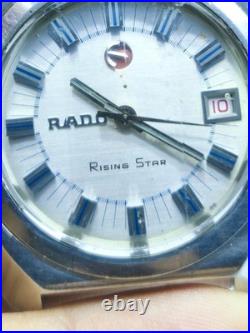 VTG RADO 720066173 RISING STAR Silver Dial (For Parts & Repairs) Working! #30 VTG RADO 720066173 RISING STAR Silver Dial (For Parts & Repairs) Working! #30