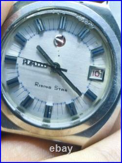 VTG RADO 720066173 RISING STAR Silver Dial (For Parts & Repairs) Working! #30 VTG RADO 720066173 RISING STAR Silver Dial (For Parts & Repairs) Working! #30