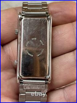 VTG Rare Ronica Quartz Dual Dial Tank Watch! Parts/repair
