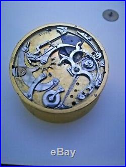 Vacheron &constantin Pocket Verge Fusee Movement Repetition For Parts Or Repair