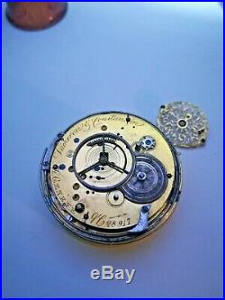 Vacheron &constantin Pocket Verge Fusee Movement Repetition For Parts Or Repair