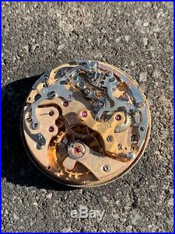 Valjoux 23 Chronograph Movement Not Working For Parts Repair Vintage Watch