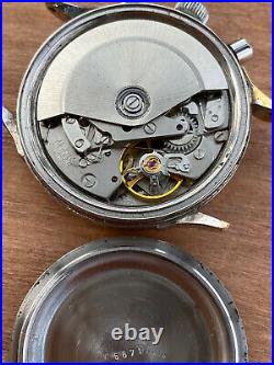 Valjoux 7750 Chronograph Movement ETA Not Working For Parts Repair Vintage