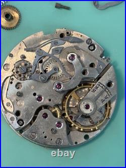Valjoux Cal. 22 17-Jewel Chronograph Watch Vintage Movement Part Repair