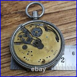 Valjoux Vintage 1920s Pocket Watch Timer For Parts, Repair, Restoration (BS36)