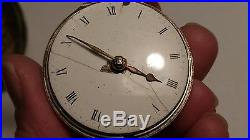 Verge Fusee Antique Pocket Watch Charles Dolphin London Part Or Repair