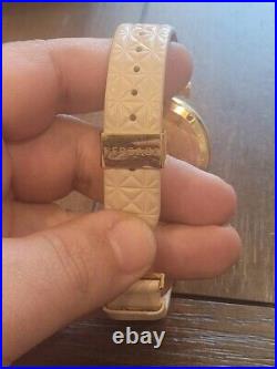 Versace V-Helix Ladies Watch Rose Gold PVD/Tan. FOR PARTS/REPAIR ONLY