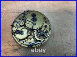 Very Rare Gong and Musical Repeater Pocket Watch Movement for parts or repair