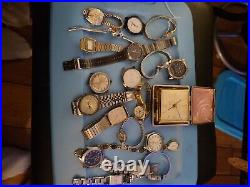 Vintag, Modern Lot Watches Lot Junk/Parts/Scrap/Salvage/Repair, over 100 watches