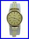 Vintage 10k Gold Filled Omega De Ville Quartz Stretch Band Watch Parts/Repair