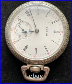 Vintage 1905 Elgin Grade 241 Pocket Watch Parts/Repair 16s 15j USA