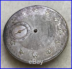 Vintage 1920 Fairchild Longines Pocket Watch Movement Parts/Repair Swiss