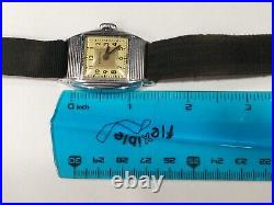 Vintage 1930's Art Deco Westclox Wrist Watch parts or repair AS-IS condition