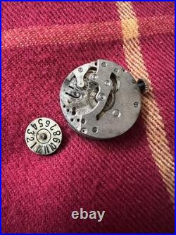 Vintage 1930s Art Deco Jump Hour Watch for Repair Restore Parts NO WORK AS IS