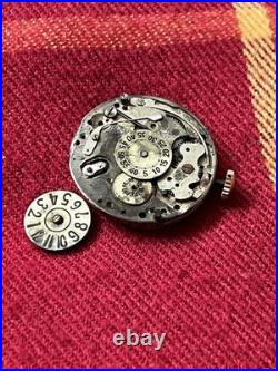 Vintage 1930s Art Deco Jump Hour Watch for Repair Restore Parts NO WORK AS IS