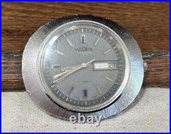 Vintage 1940s 50s Vulcain Day Date 17 Jewels Swiss Watch Mechanical PARTS REPAIR Vintage 1940s 50s Vulcain Day Date 17 Jewels Swiss Watch Mechanical PARTS REPAIR