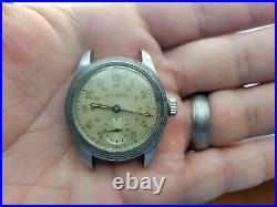 Vintage 1940s Wittnauer Military Watch parts/repair. 24hr dial