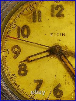 Vintage 1942 Elgin WWII Watch Grade 532 15J FOR PARTS/REPAIR SN# E213874