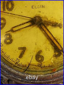 Vintage 1942 Elgin WWII Watch Grade 532 15J FOR PARTS/REPAIR SN# E213874