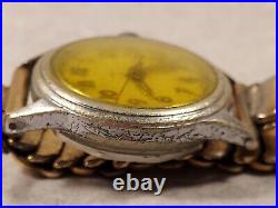 Vintage 1942 Elgin WWII Watch Grade 532 15J FOR PARTS/REPAIR SN# E213874