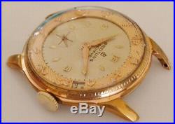 Vintage 1950's 1960's Mens Breitling 17 Jewels Swiss Watch Runs Parts Repair